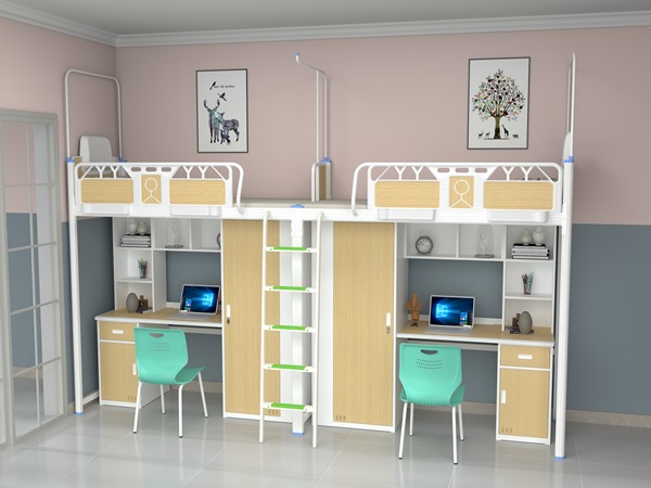 双人双连位侧梯组合床